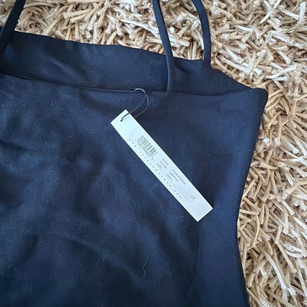 Susana Monaco Essential String Top in Midnight Size S - Picture 4 of 6